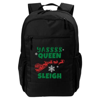 Funny Yas Queen Christmas Sleigh Santa Gift Backpack