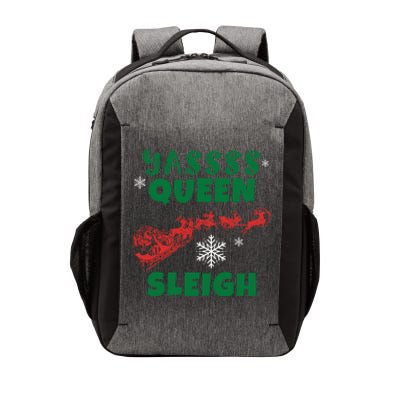 Funny Yas Queen Christmas Sleigh Santa Gift Vector Backpack