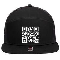Fuck You Qr Code 7 Panel Mesh Trucker Snapback Hat