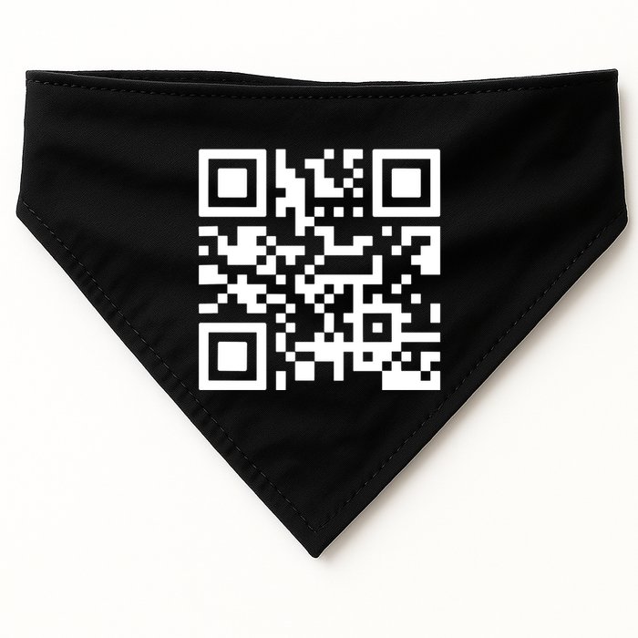 Fuck You Qr Code USA-Made Doggie Bandana