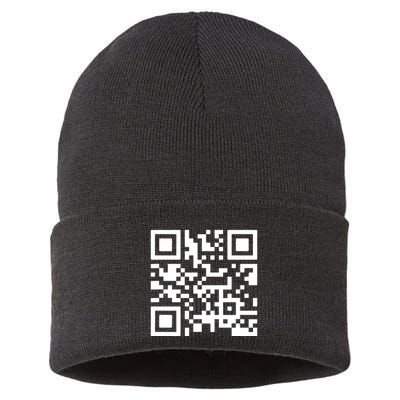 Fuck You Qr Code Sustainable Knit Beanie