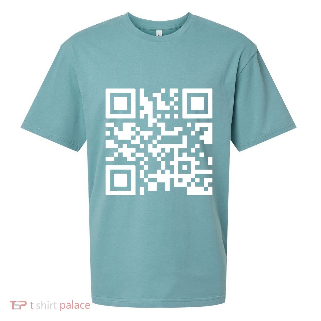 Fuck You Qr Code Sueded Cloud Jersey T-Shirt