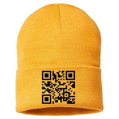 Fuck You Qr Code Sustainable Knit Beanie