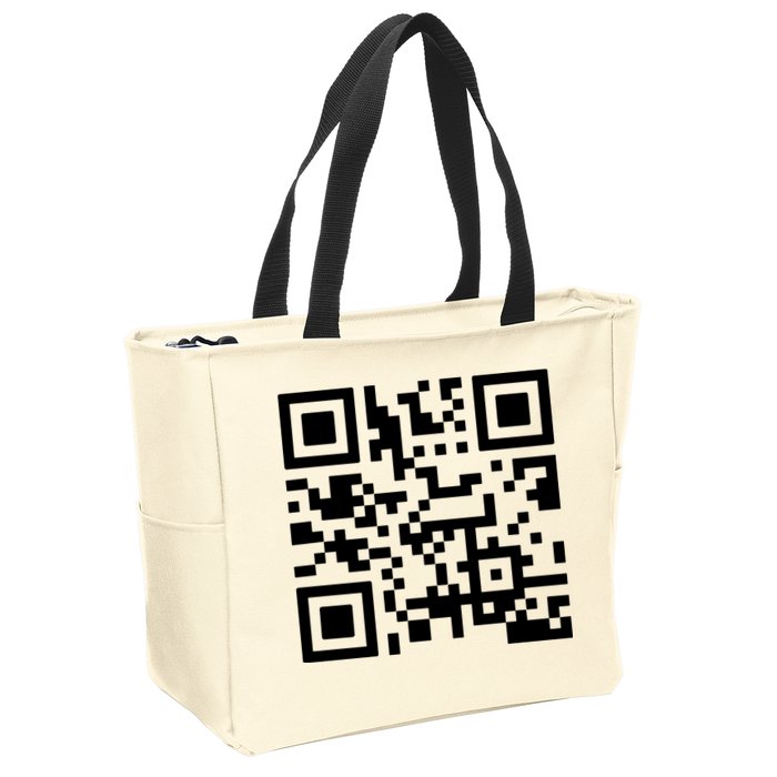 Fuck You Qr Code Zip Tote Bag