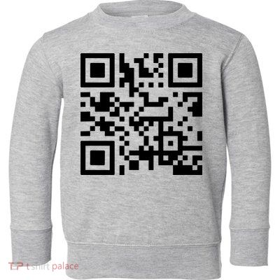Fuck You Qr Code Toddler Sweatshirt