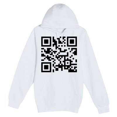 Fuck You Qr Code Premium Pullover Hoodie