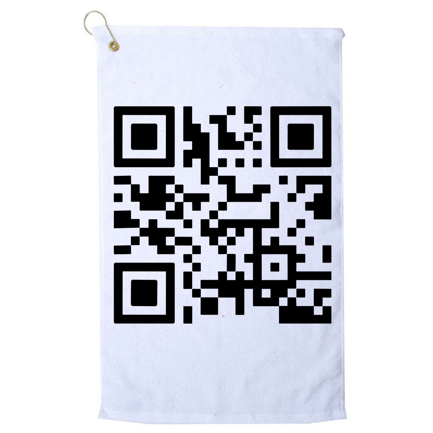 Fuck You Qr Code Golf Towel