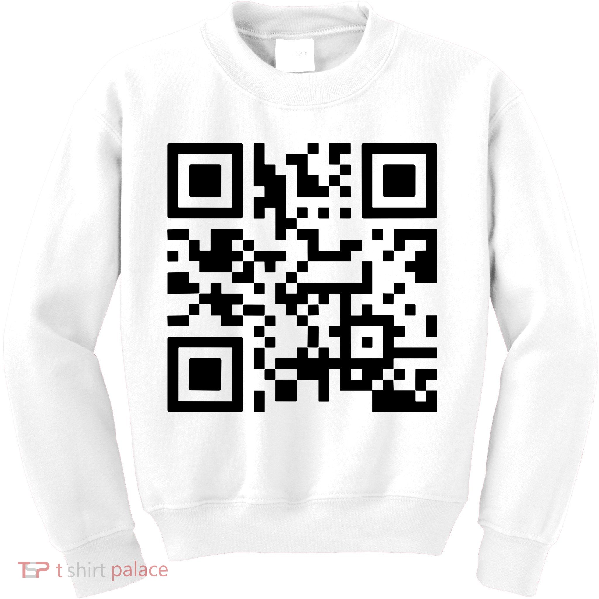 Fuck You Qr Code Kids Sweatshirt