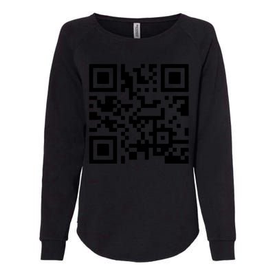 Fuck You Qr Code Womens California Wash Sweatshirt