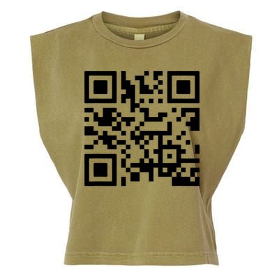 Fuck You Qr Code Garment-Dyed Women's Muscle Tee