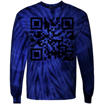 Fuck You Qr Code Tie-Dye Long Sleeve Shirt