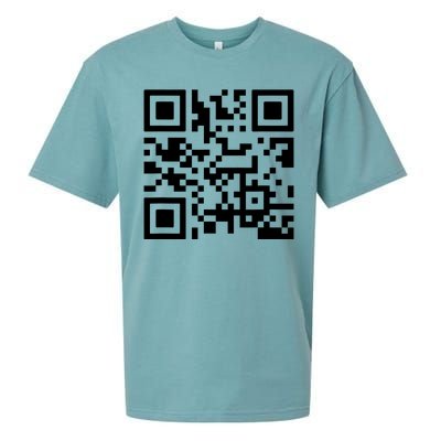 Fuck You Qr Code Sueded Cloud Jersey T-Shirt