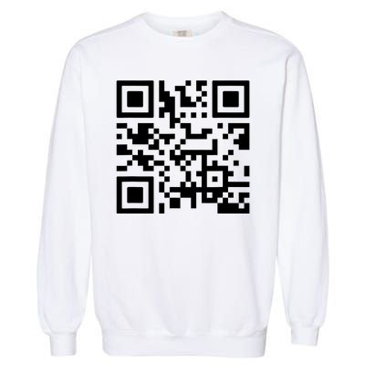 Fuck You Qr Code Garment-Dyed Sweatshirt