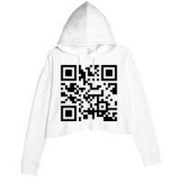 Fuck You Qr Code Crop Fleece Hoodie