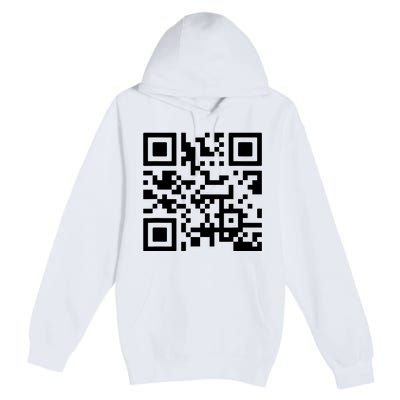 Fuck You Qr Code Premium Pullover Hoodie