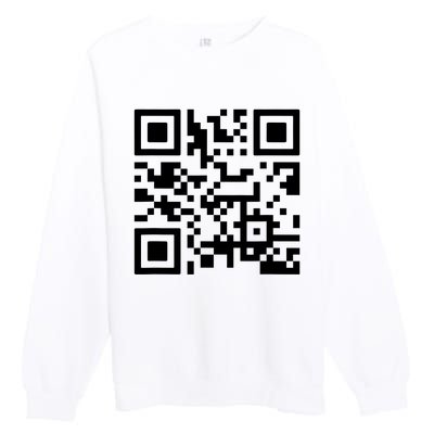 Fuck You Qr Code Premium Crewneck Sweatshirt