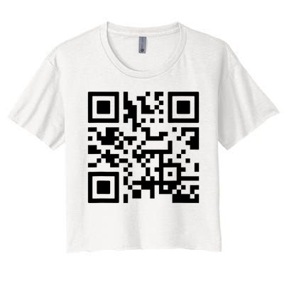 Fuck You Qr Code Women's Crop Top Tee