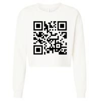 Fuck You Qr Code Cropped Pullover Crew