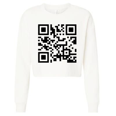 Fuck You Qr Code Cropped Pullover Crew