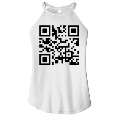 Fuck You Qr Code Women's Perfect Tri Rocker Tank