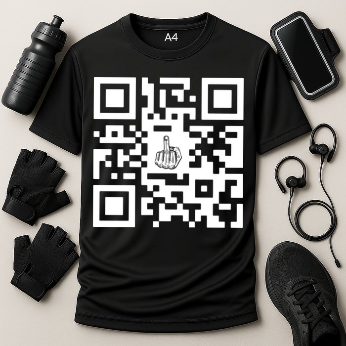 Fuck You Qr Code Cooling Performance Crew T-Shirt