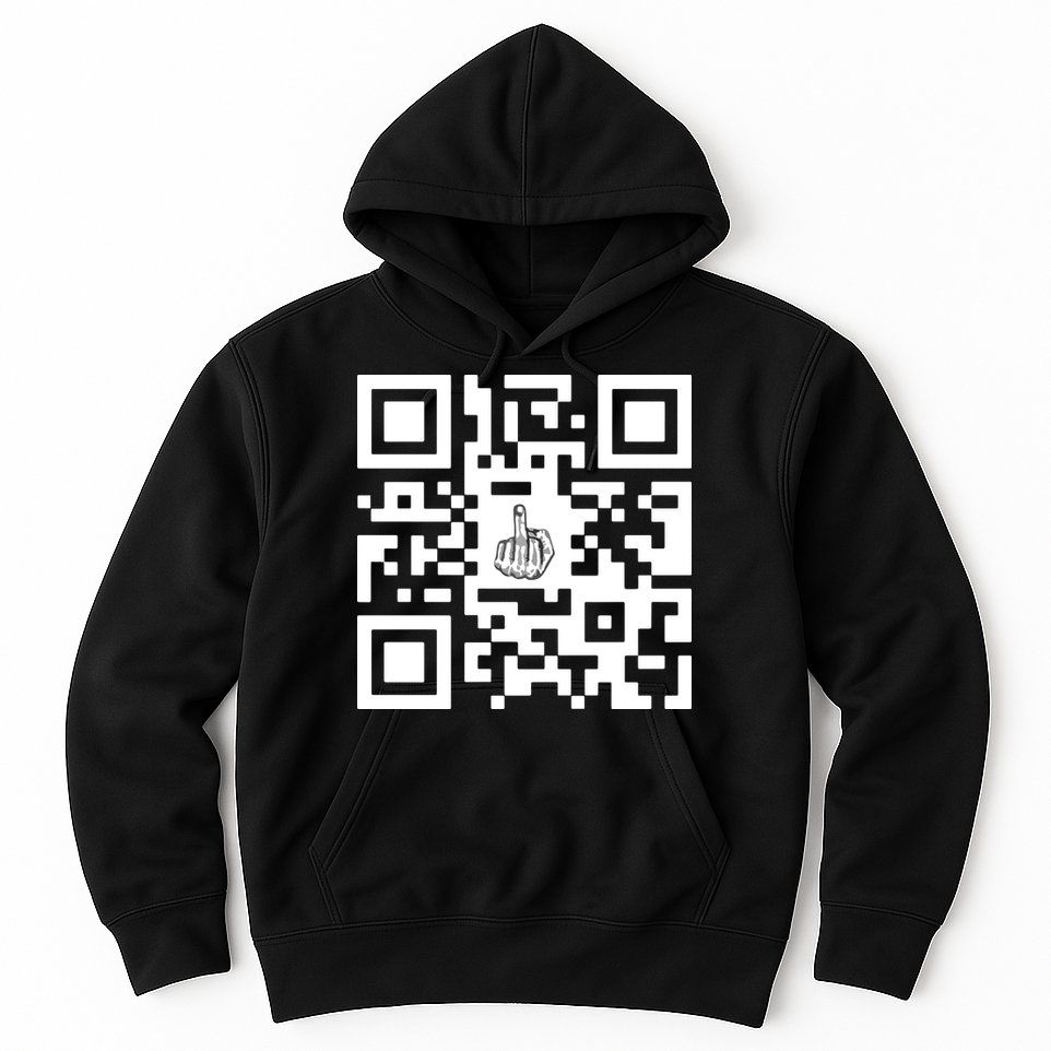 Fuck You Qr Code Hoodie