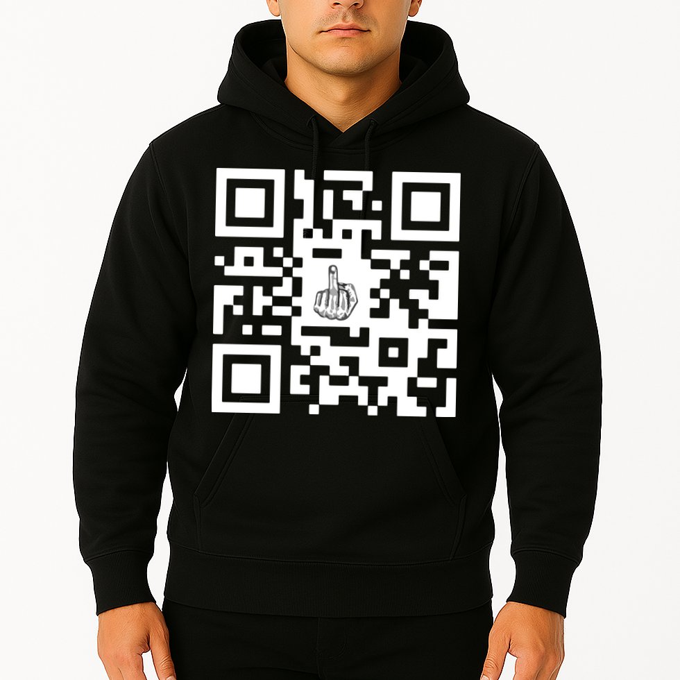 Fuck You Qr Code Hoodie
