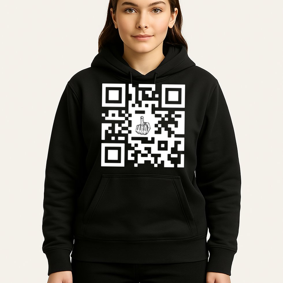 Fuck You Qr Code Hoodie