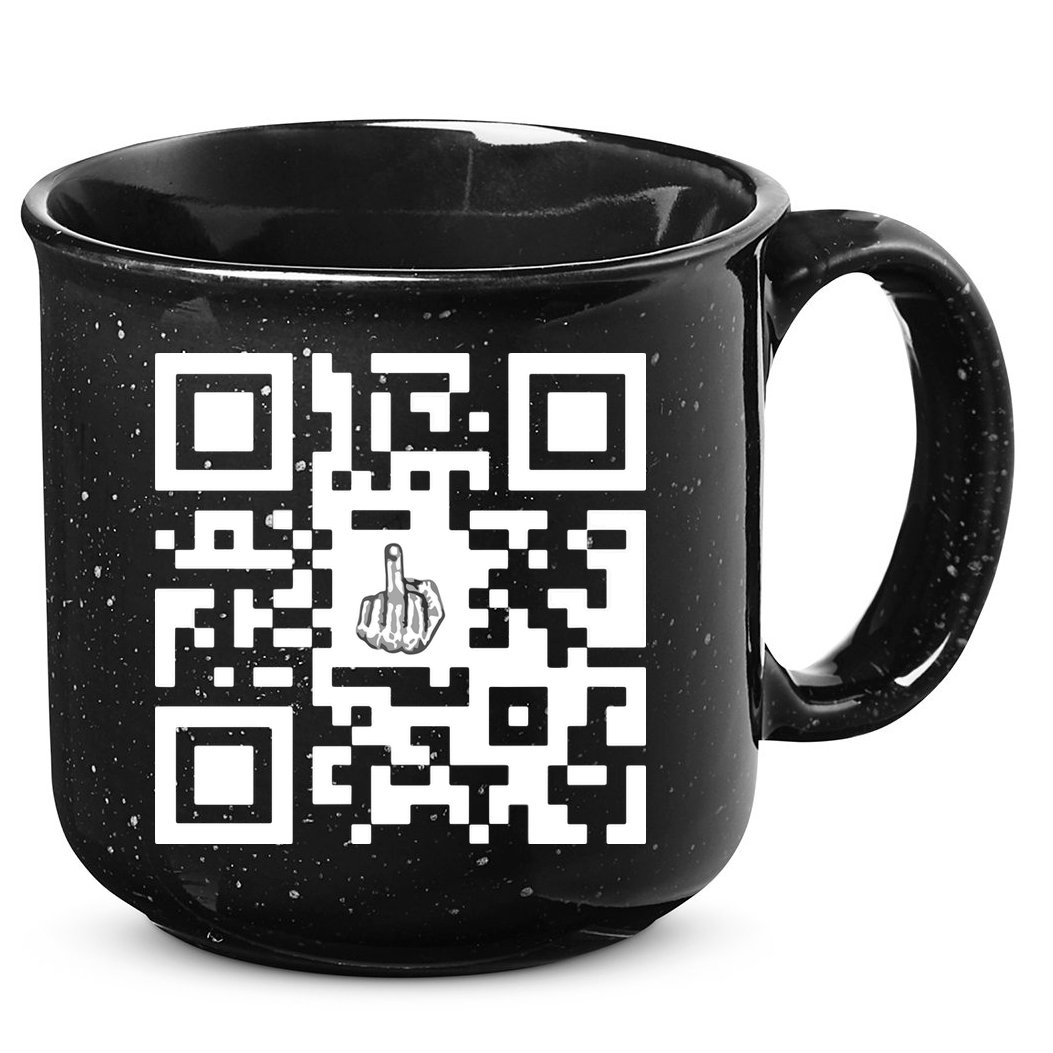 Fuck You Qr Code 15oz Campfire Ceramic Mug