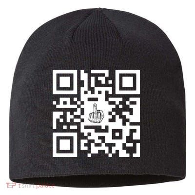 Fuck You Qr Code Sustainable Beanie