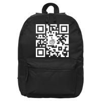 Fuck You Qr Code 16 in Basic Backpack