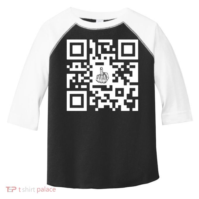 Fuck You Qr Code Toddler Fine Jersey T-Shirt