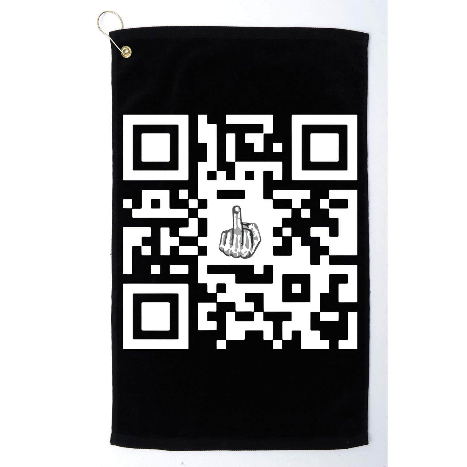 Fuck You Qr Code Golf Towel