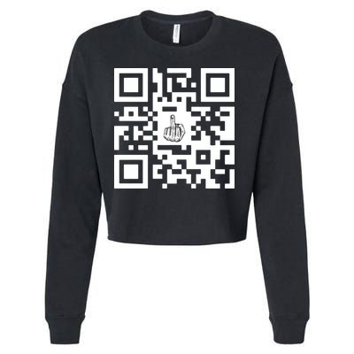 Fuck You Qr Code Cropped Pullover Crew
