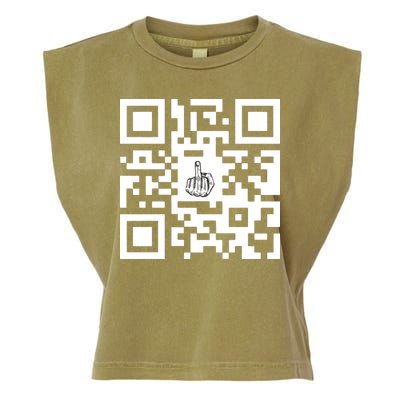 Fuck You Qr Code Garment-Dyed Women's Muscle Tee