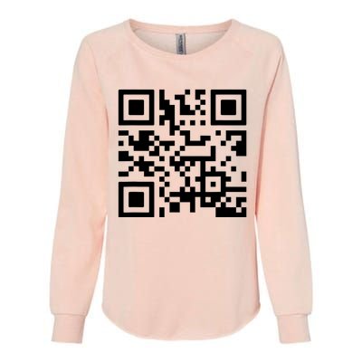 Fuck You Qr Code Womens California Wash Sweatshirt