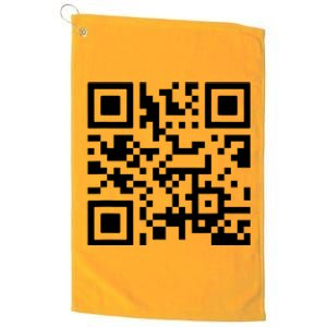 Fuck You Qr Code Platinum Collection Golf Towel