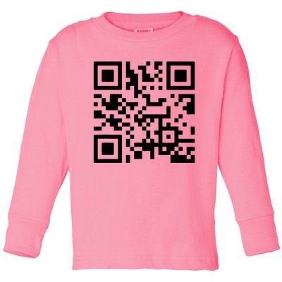 Fuck You Qr Code Toddler Long Sleeve Shirt