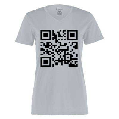 Fuck You Qr Code Women's Momentum V-Neck T-Shirt