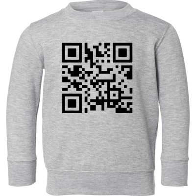 Fuck You Qr Code Toddler Sweatshirt