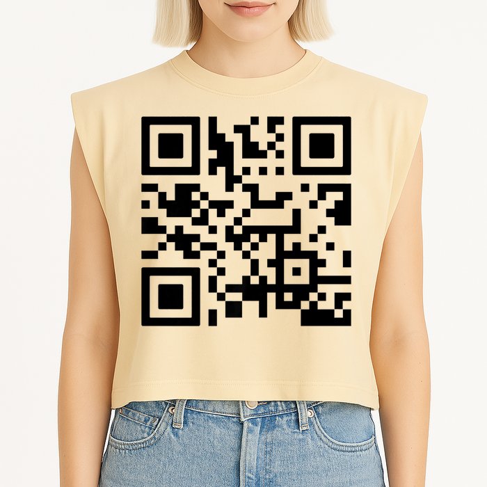 Fuck You Qr Code Garment-Dyed Women's Muscle Tee