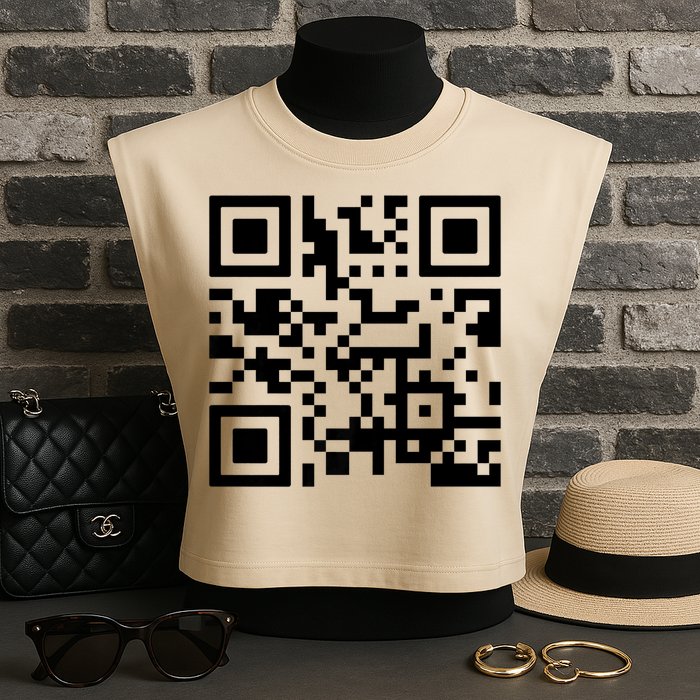 Fuck You Qr Code Garment-Dyed Women's Muscle Tee