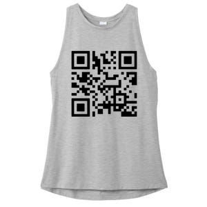 Fuck You Qr Code Ladies PosiCharge Tri-Blend Wicking Tank