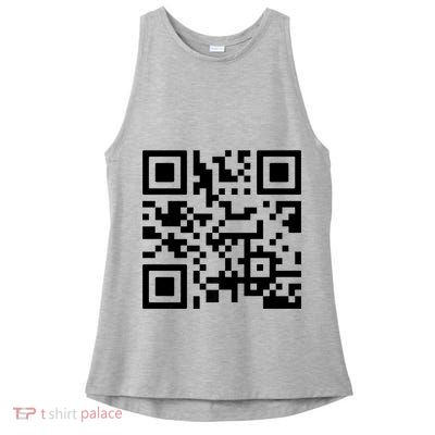 Fuck You Qr Code Ladies PosiCharge Tri-Blend Wicking Tank