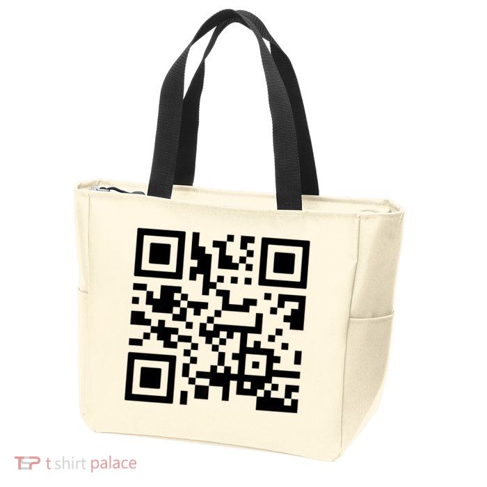 Fuck You Qr Code Zip Tote Bag