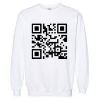 Fuck You Qr Code Garment-Dyed Sweatshirt