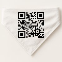 Fuck You Qr Code USA-Made Doggie Bandana
