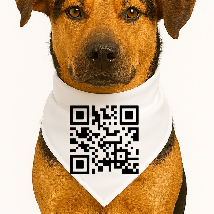 Fuck You Qr Code USA-Made Doggie Bandana