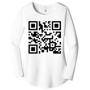 Fuck You Qr Code Women's Perfect Tri Tunic Long Sleeve Shirt