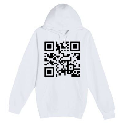 Fuck You Qr Code Premium Pullover Hoodie